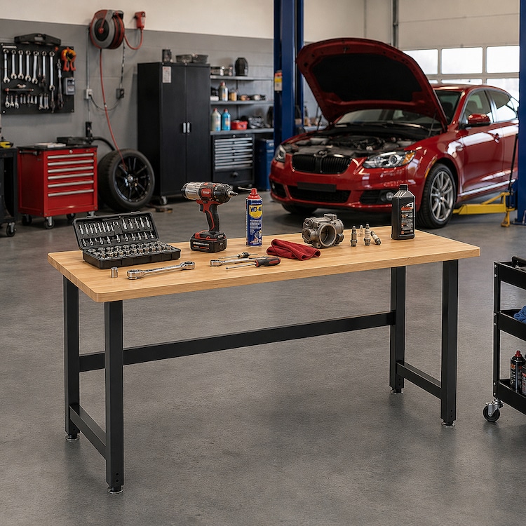Standard Heavy-Duty Industrial Packing Table | 4Dock